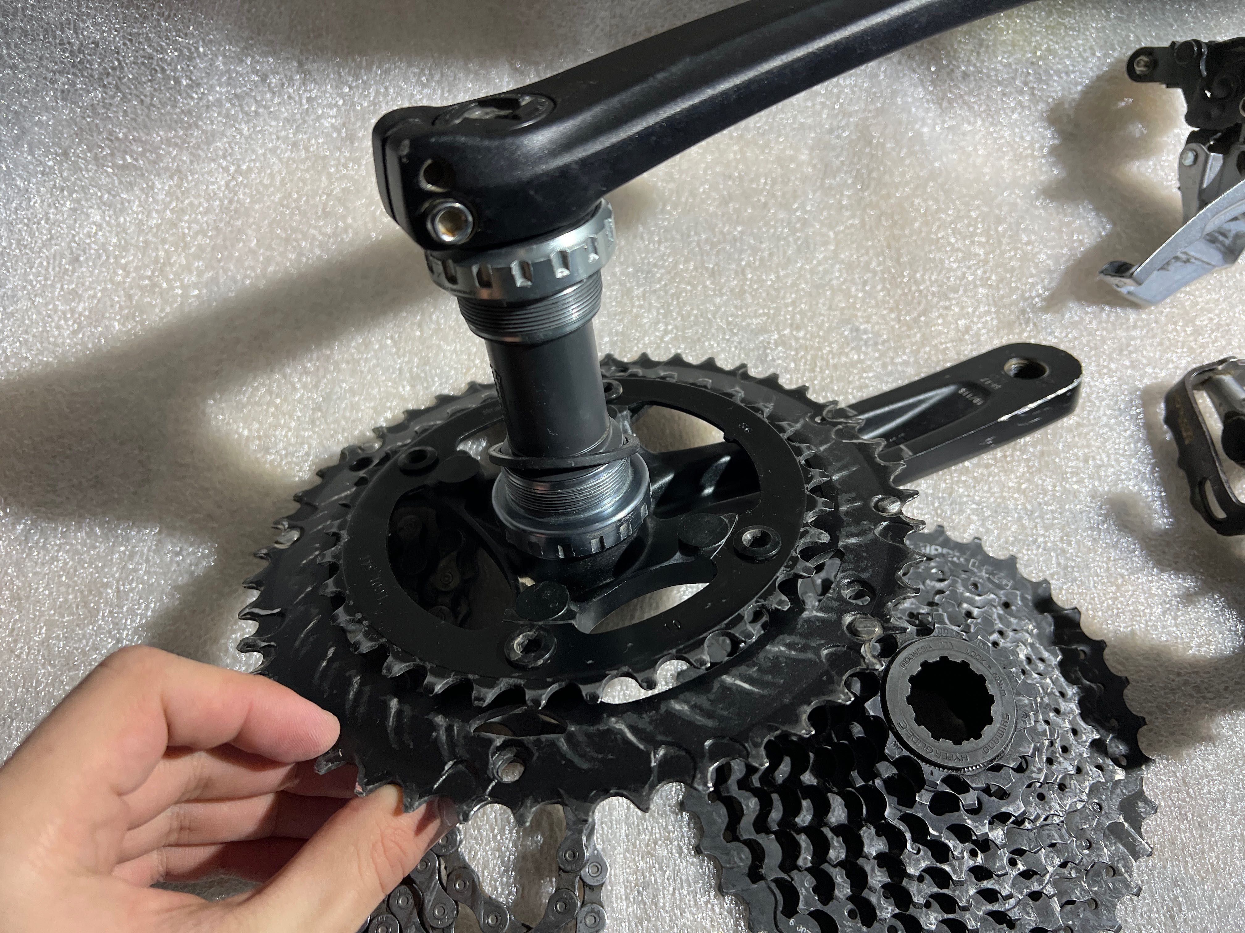 Групсет Shimano Sora Acera 2х9 34/46 11/36 avid bb5 road гревл турінг