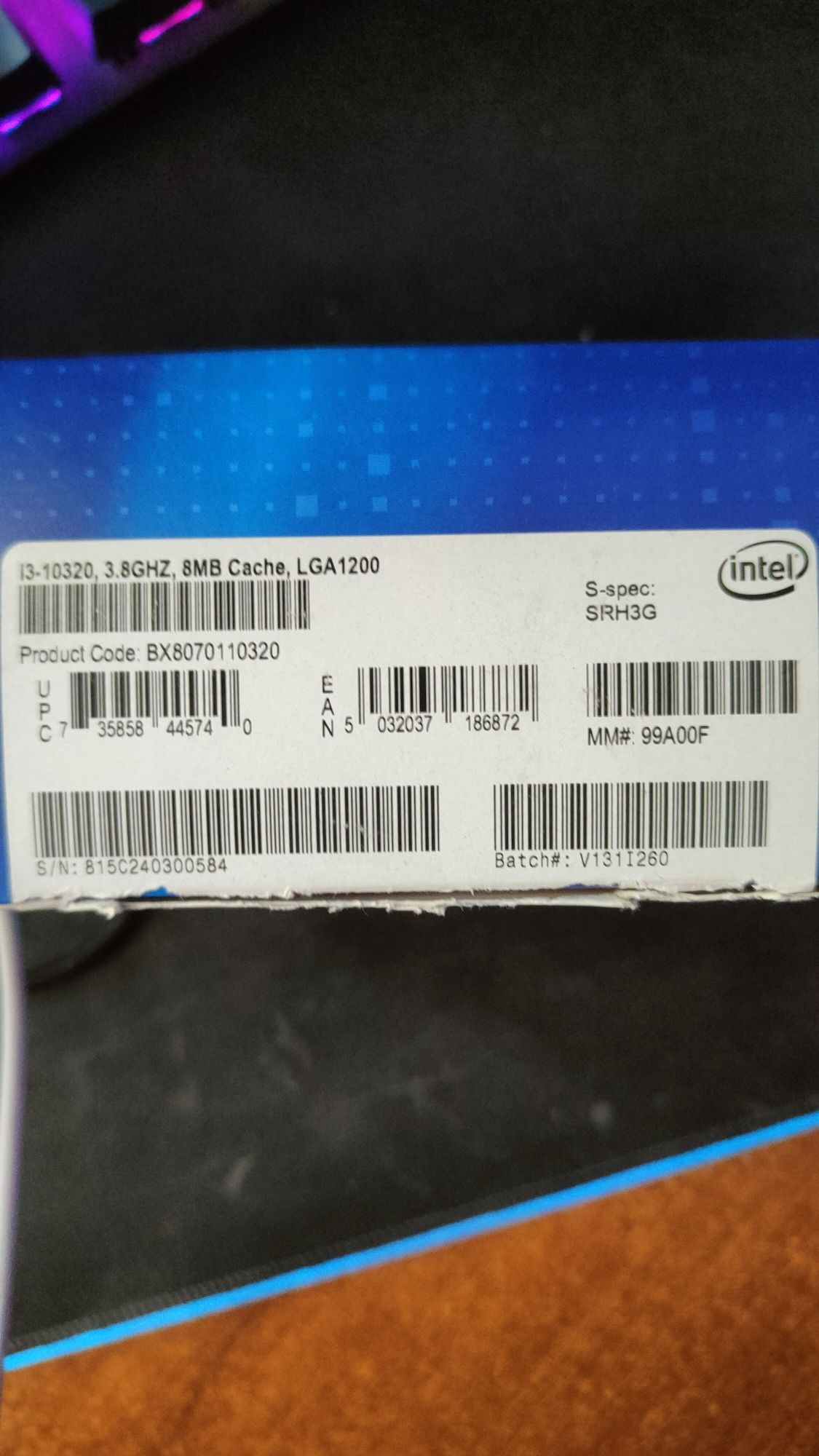 Продам процессор i3 10320 и водяное охлаждение deep cool 240 вместе