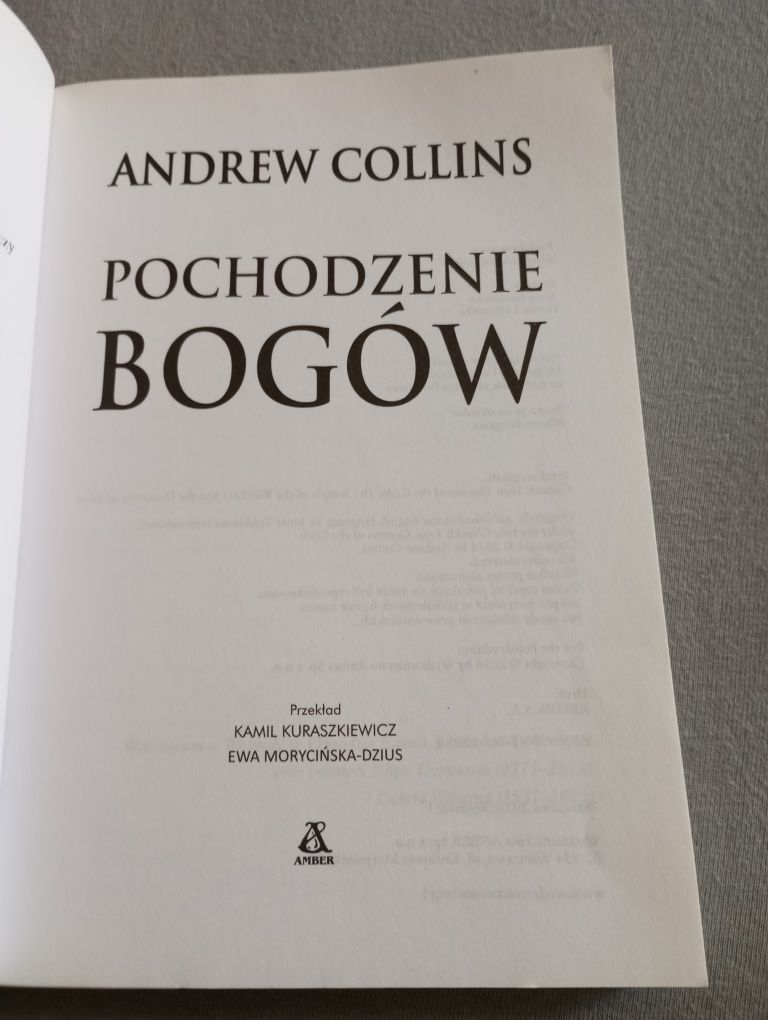 Andrew Collins Pochodzenie Bogów