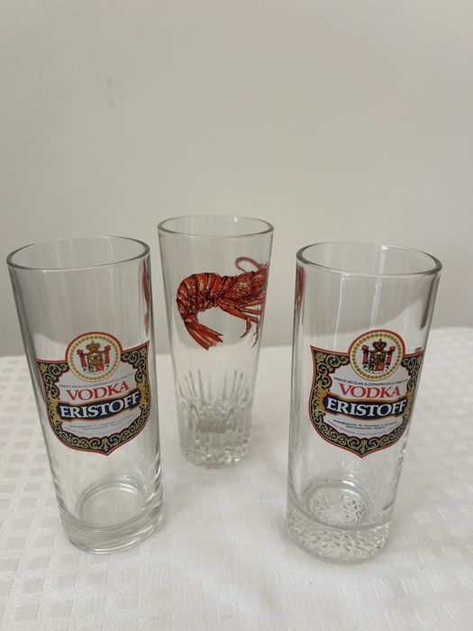 Conjunto de 3 copos altos