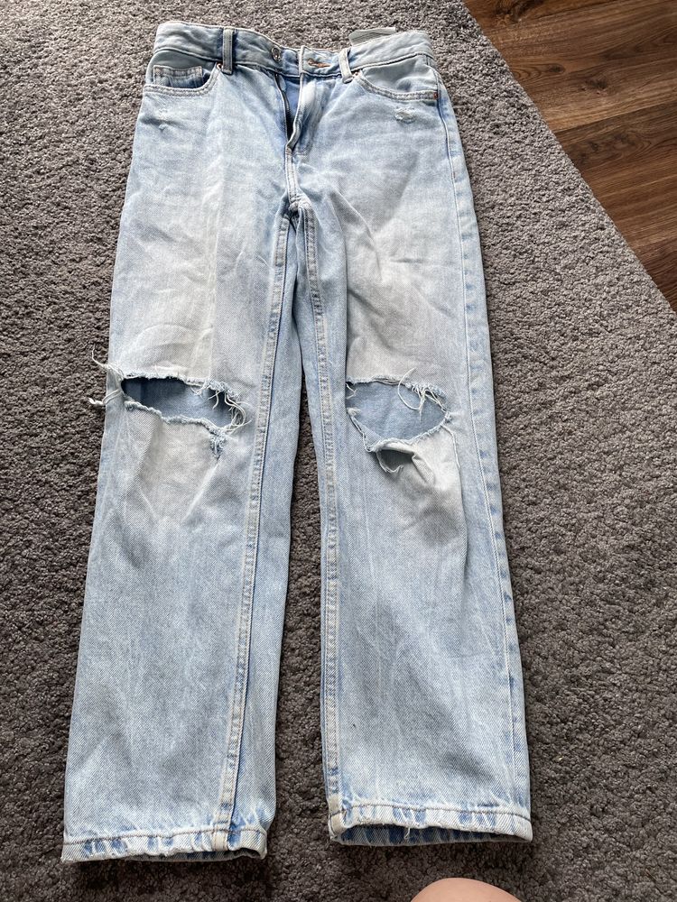 Spodnie jeansowe bershka rozmiar 34 denim