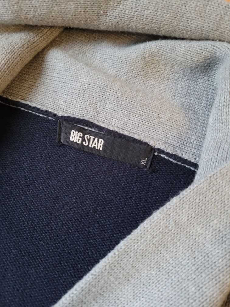 Bluza Big Star rozmiar L XL sweter granatowy