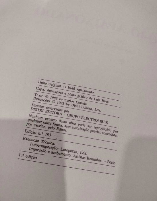 O Iô-Iô Apaixonado - Carlos Correia