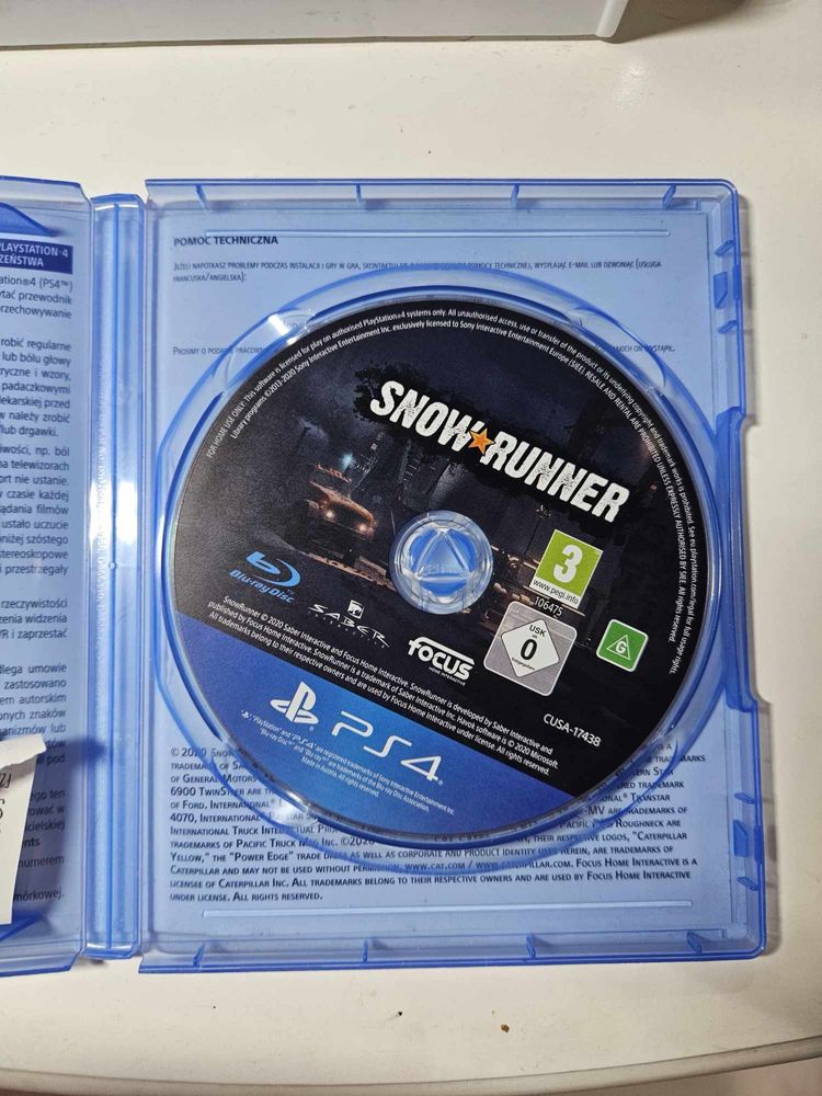 Snow Runner PS4 stan bardzo dobry