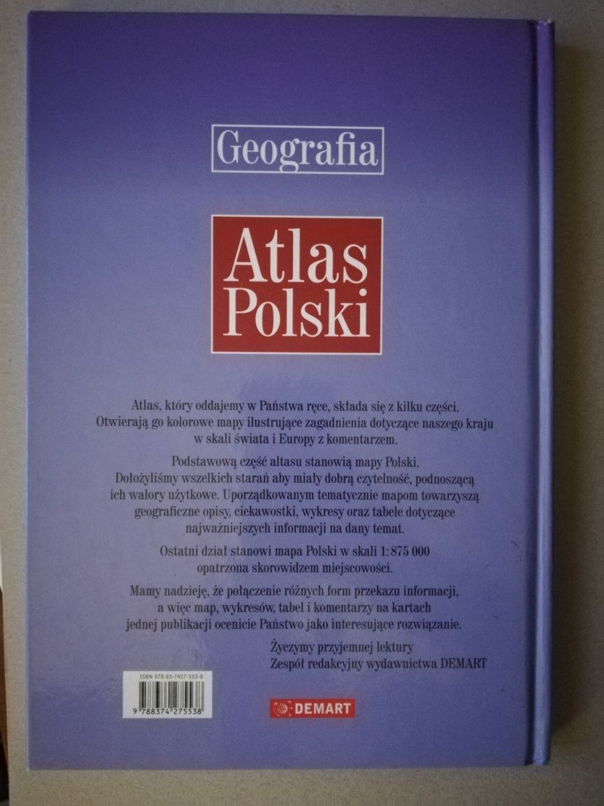 Atlas Polski, geografia. Nowa książka.