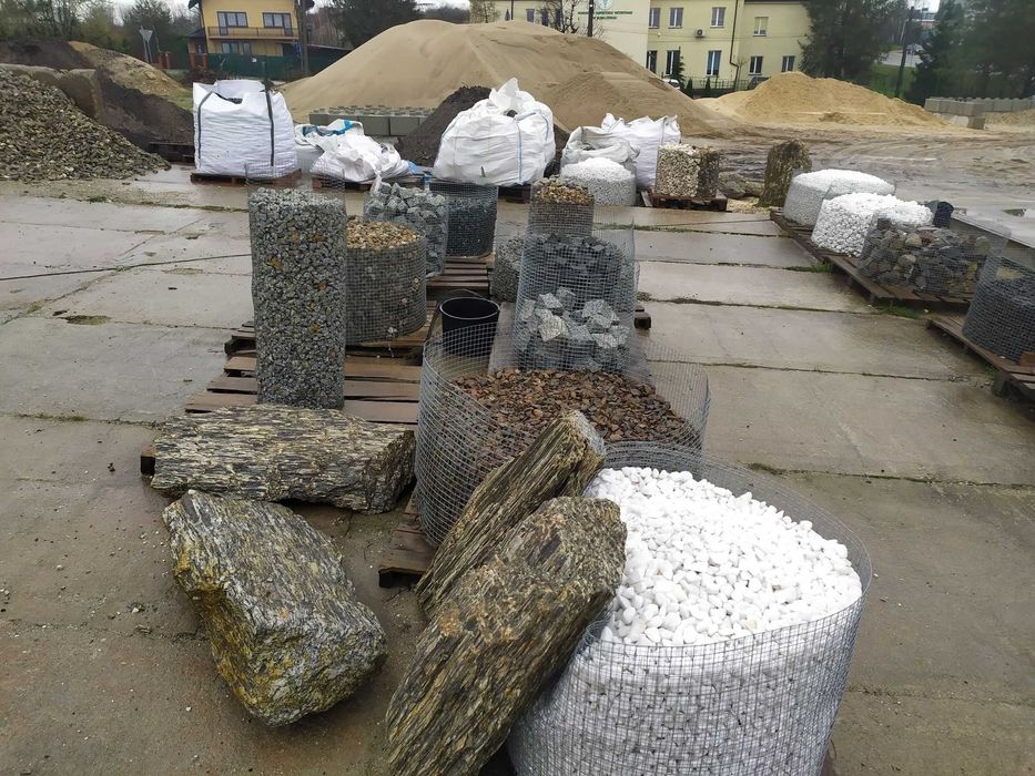 Grysy żwir kamienie  ozdobne kora kamienna granit piasek otoczaki
