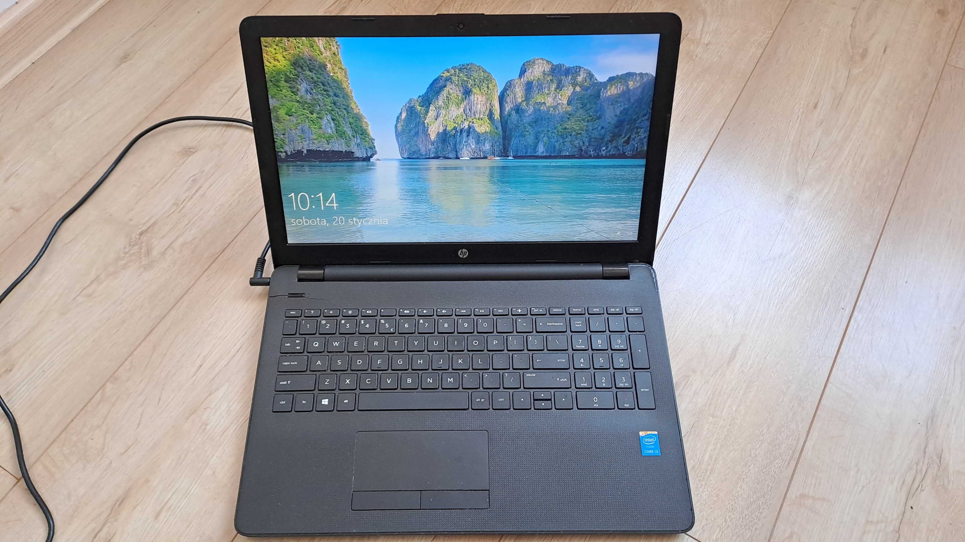 Laptop HP 15'6, i3-5005U,2GHz,3MB cache,2 rdzenie,8GB RAM,500GB dysk