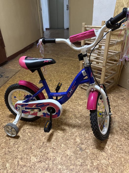Rowerek dzieciecy 14 cali z bocznymi kółkami