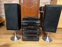 Wieża Kenwood segmentowa z kolumnami LS-56 i standy Maja
