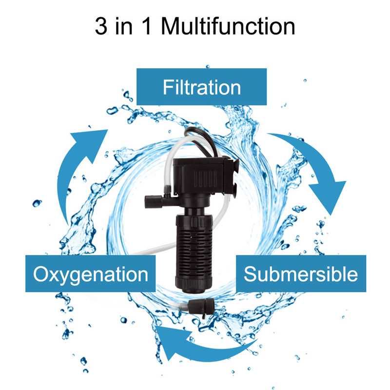 Mini Bomba agua filtro aquário ultra silenciosa submersível 220v NOVO