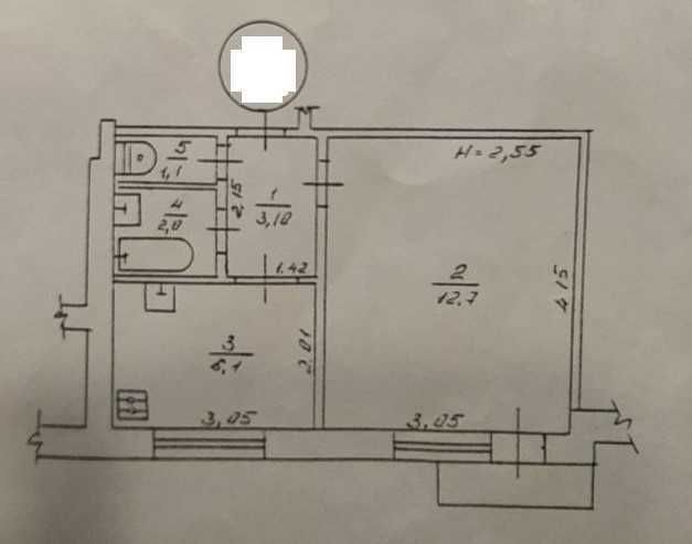 Продам 1 км. квартиру, ул. Грозненская, Одесская