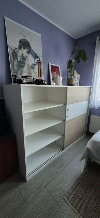 szafa dwukomorowa drzwi przesuwne