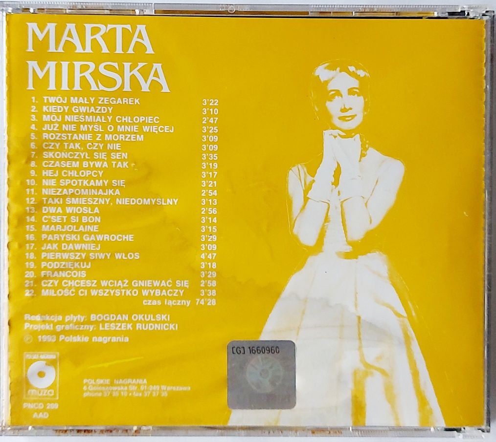 Marta Mirska Pierwszy Siwy Włos 1993r