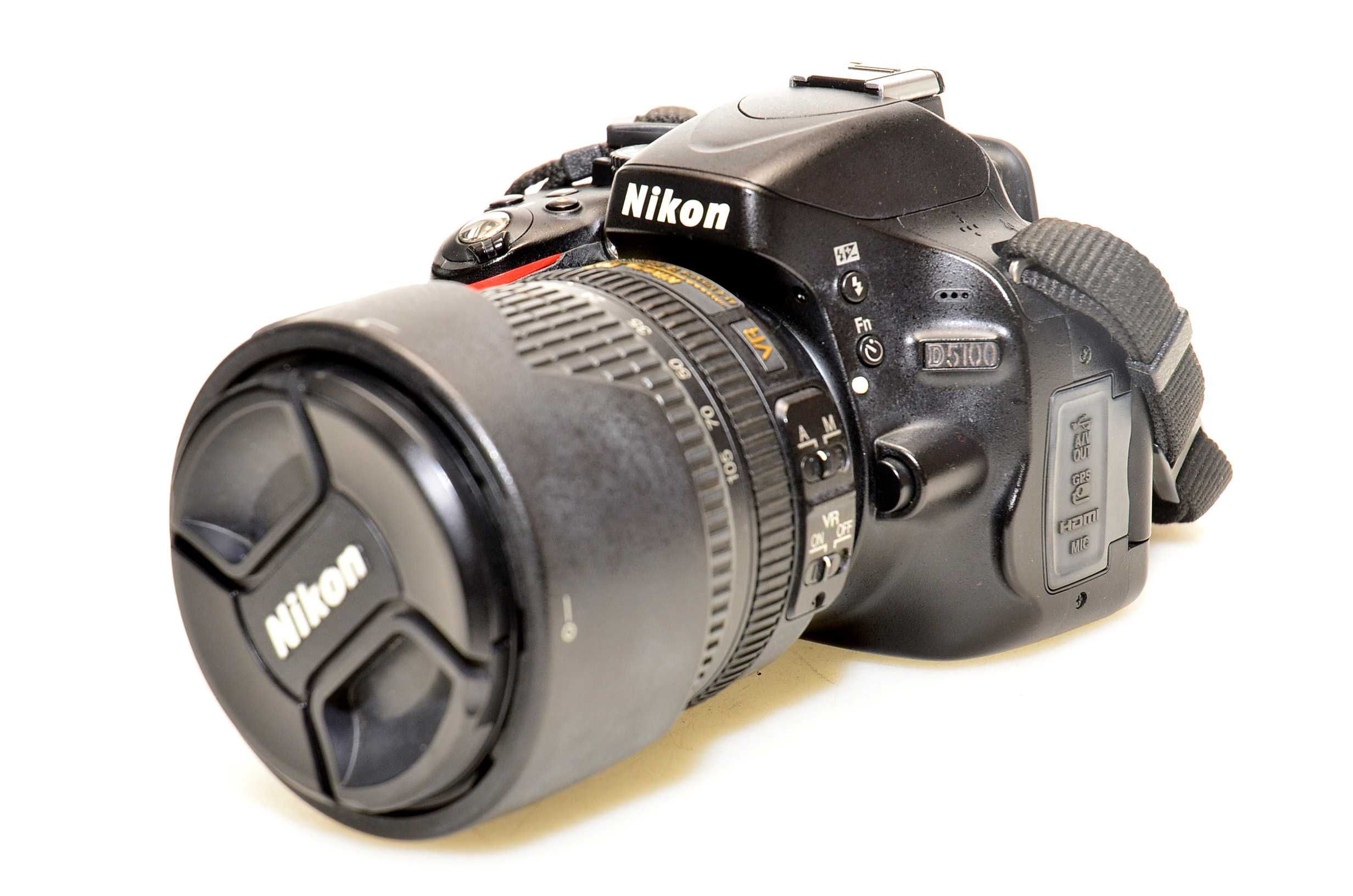 Lustrzanka Nikon D5100 korpus + obiektyw 18-105