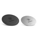 Baseus Magnet Iron Suit 2 x Płytka do Uchwytu Magnetycznego Silver