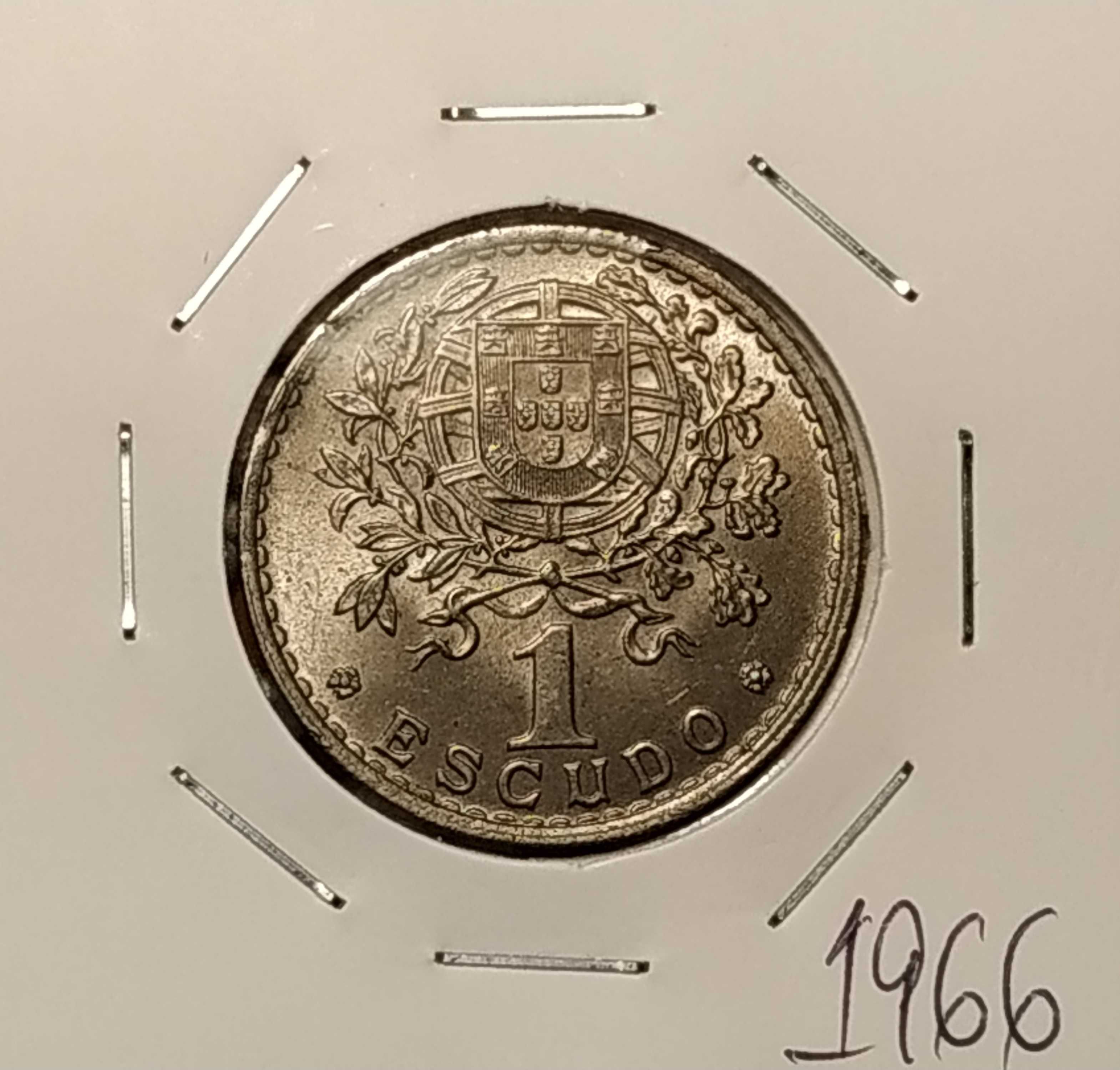 Portugal - moeda de 1 escudo de 1966