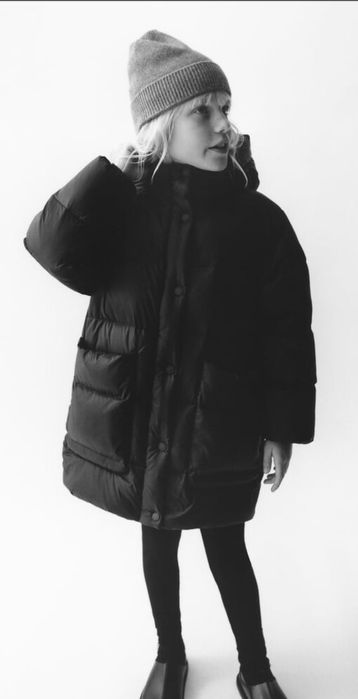 Зимова куртка zara пуховик, зимняя куртка zara, довгий пуховик zara