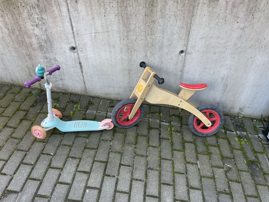 Hulajnoga plus rowerek biegowy