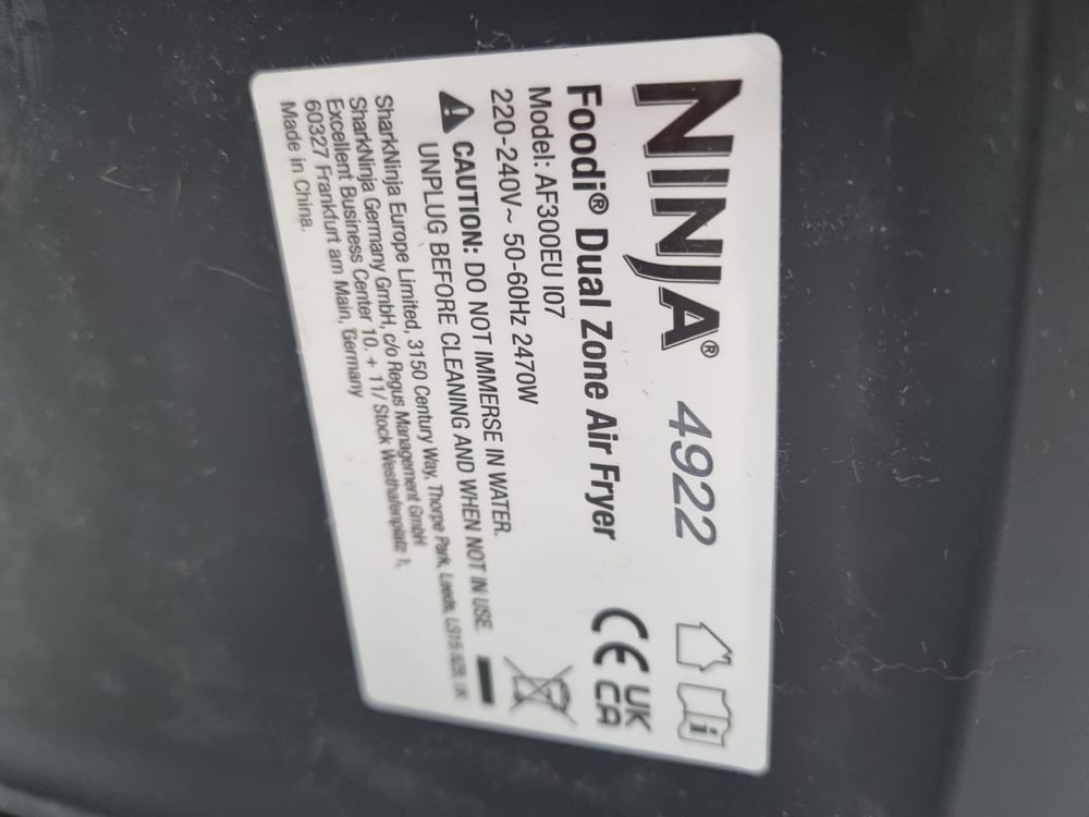 Ninja Foodi dual zone frytkownica beztłuszczowa AF300EU
