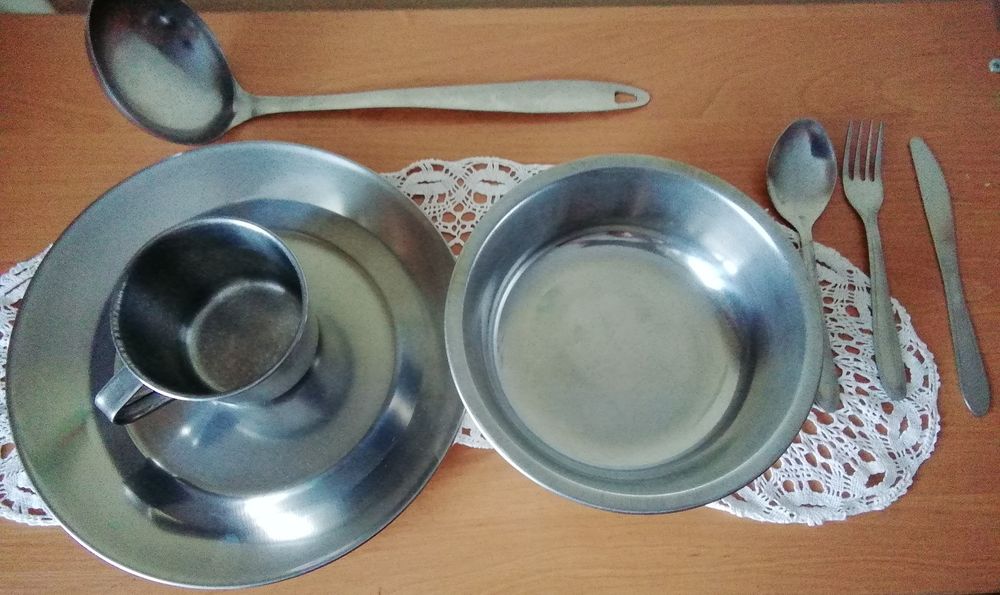 Комплект посуды из нержавейки из 7 предметов Германия