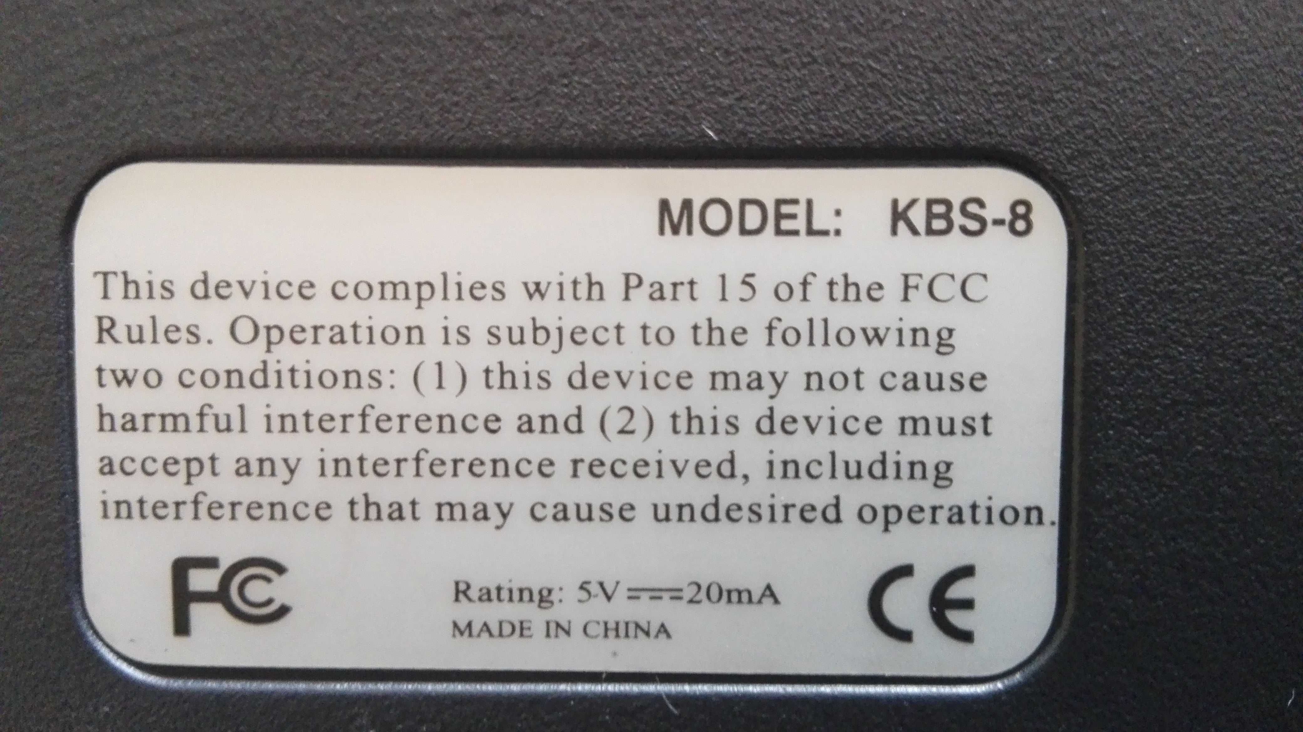 Teclado Computador A4 TECH Model: KBS-8