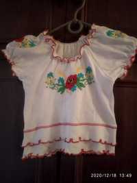 Продам детскую блузку в украинском стиле