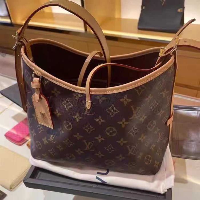 Louis Vuitton LV Carryall MM Brązowa torba na ramię damska