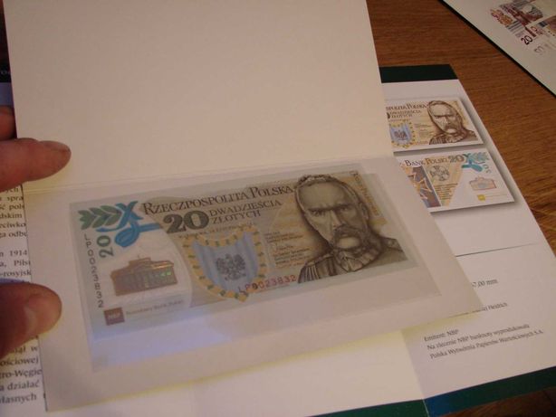 20zł Józef Piłsudski banknot