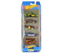 Resoraki Auta Hot Wheels Pięciopak 5szt. HW City