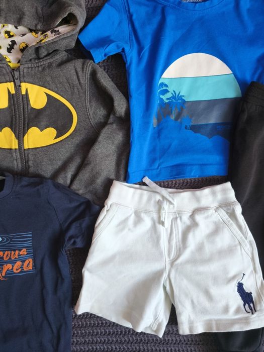 Zestaw ubrań Adidas, Ralph Lauren bluza dresy t-shirt r.98