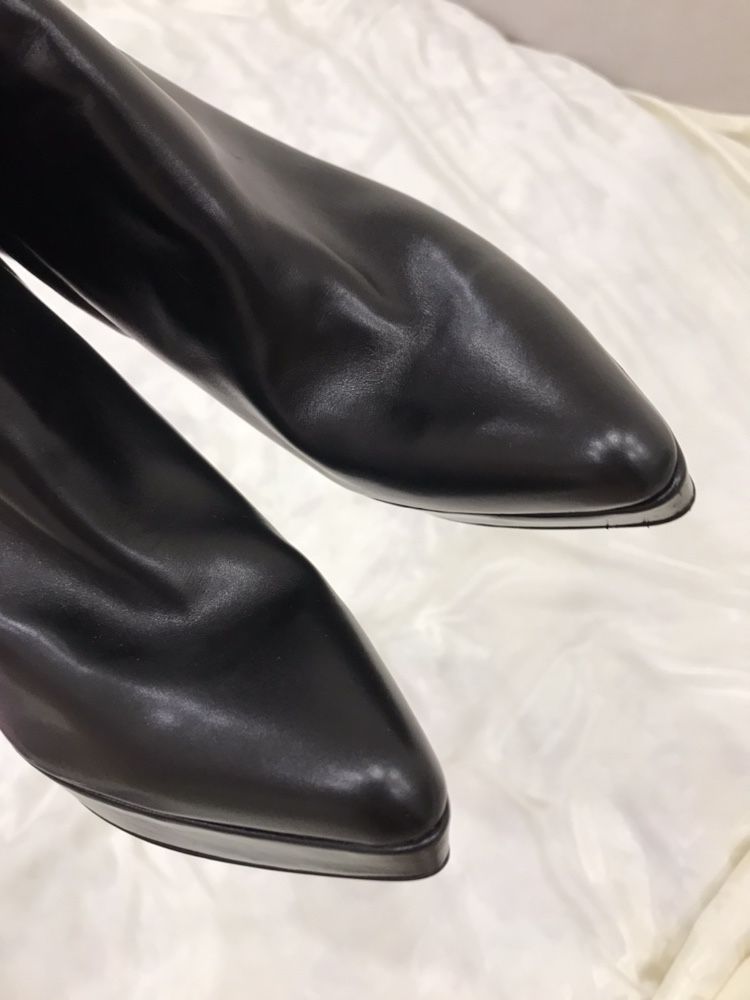 кожаные ботинки сапоги Yves Saint Laurent 37 оригинал