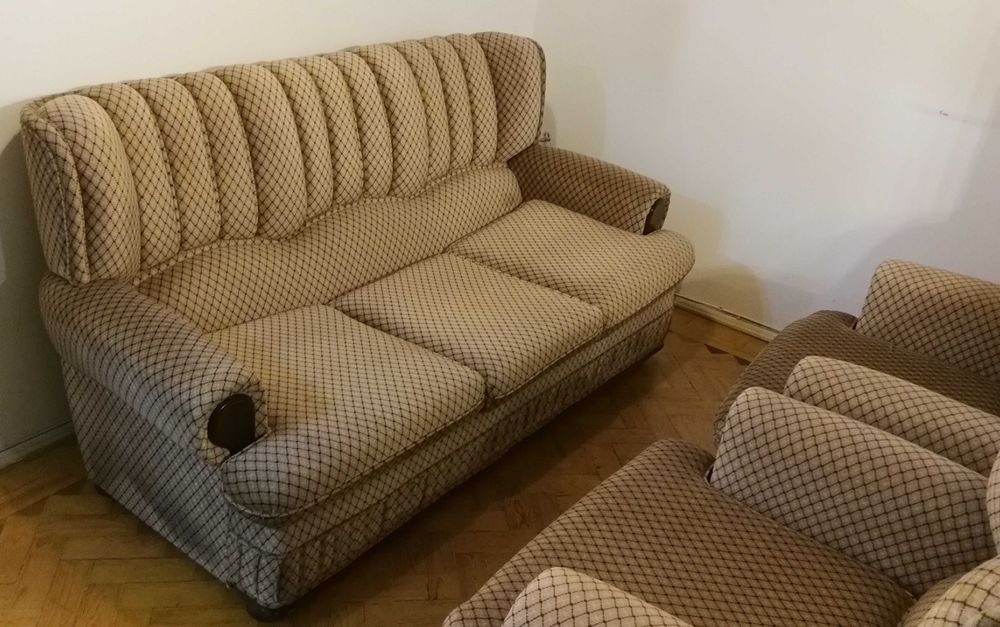 Conjunto de 1 Sofá-cama + 2 Sofás individuais