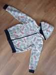 Bluza rozpinana Marvel r. 134 chłopięca z kapturem szara + jeansy