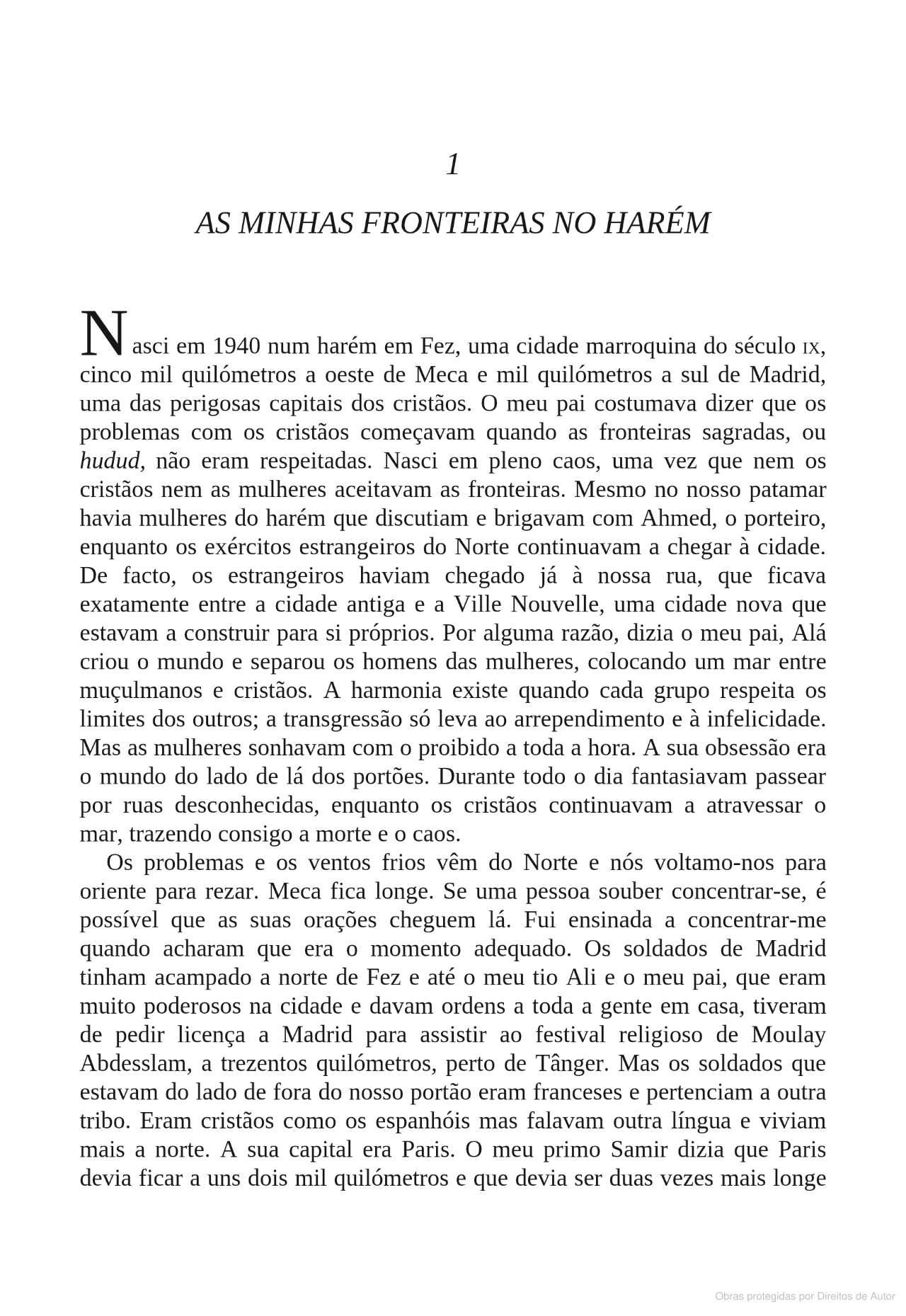 Nasci Num Harém por Fatema Mernissi - Editora ASA