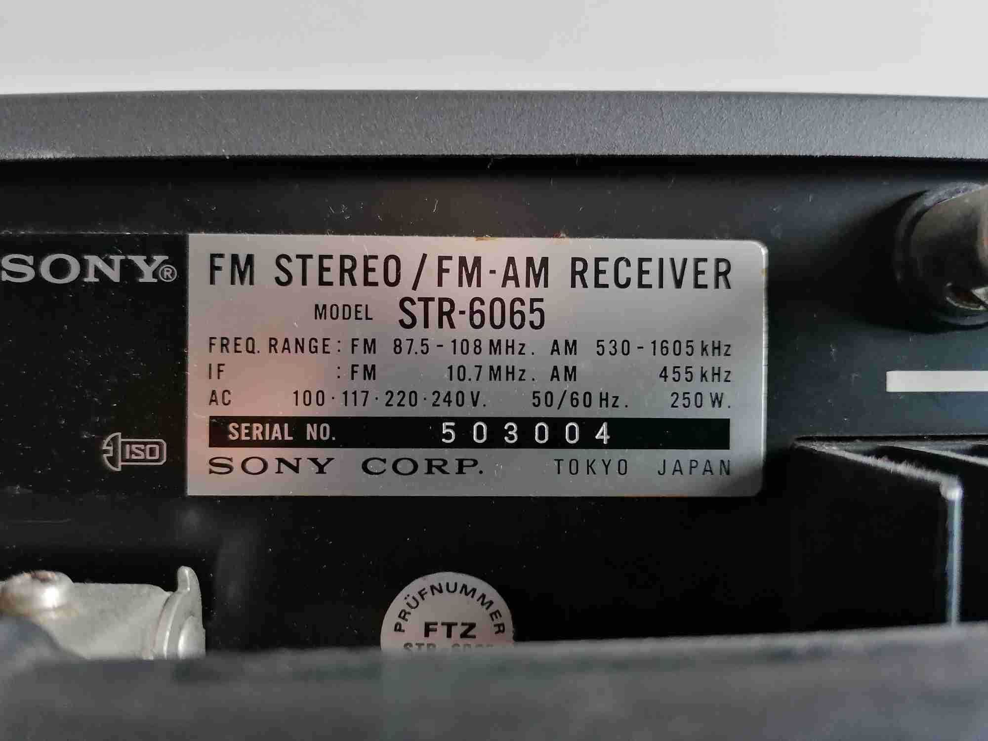 Amplificador sintonizador Sony - um clássico de qualidade