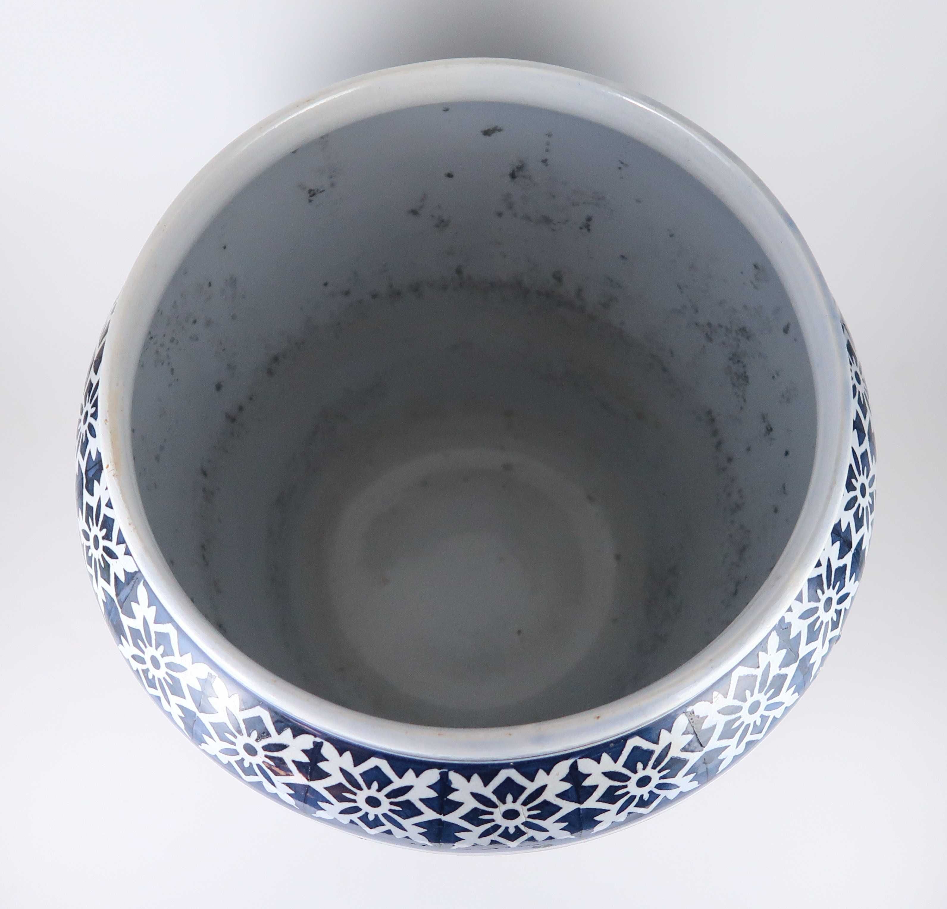 Grande Vaso Cachepô em faiança