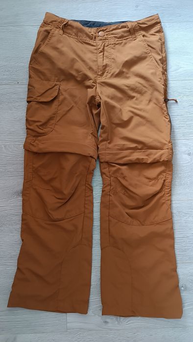Quechua Spodnie trekkingowe MH500 8-9 lat 134 brązowe odpinane nogawki
