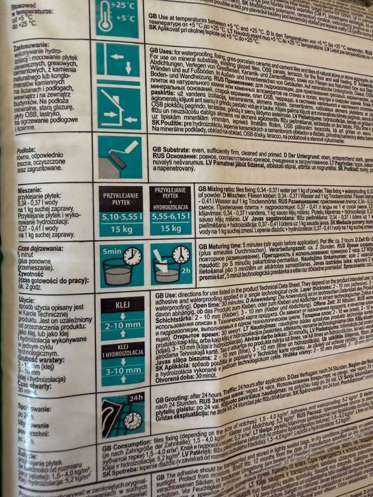 Klej wysokoodkształcalny z funkcją hydroizolacji firmy ATLAS