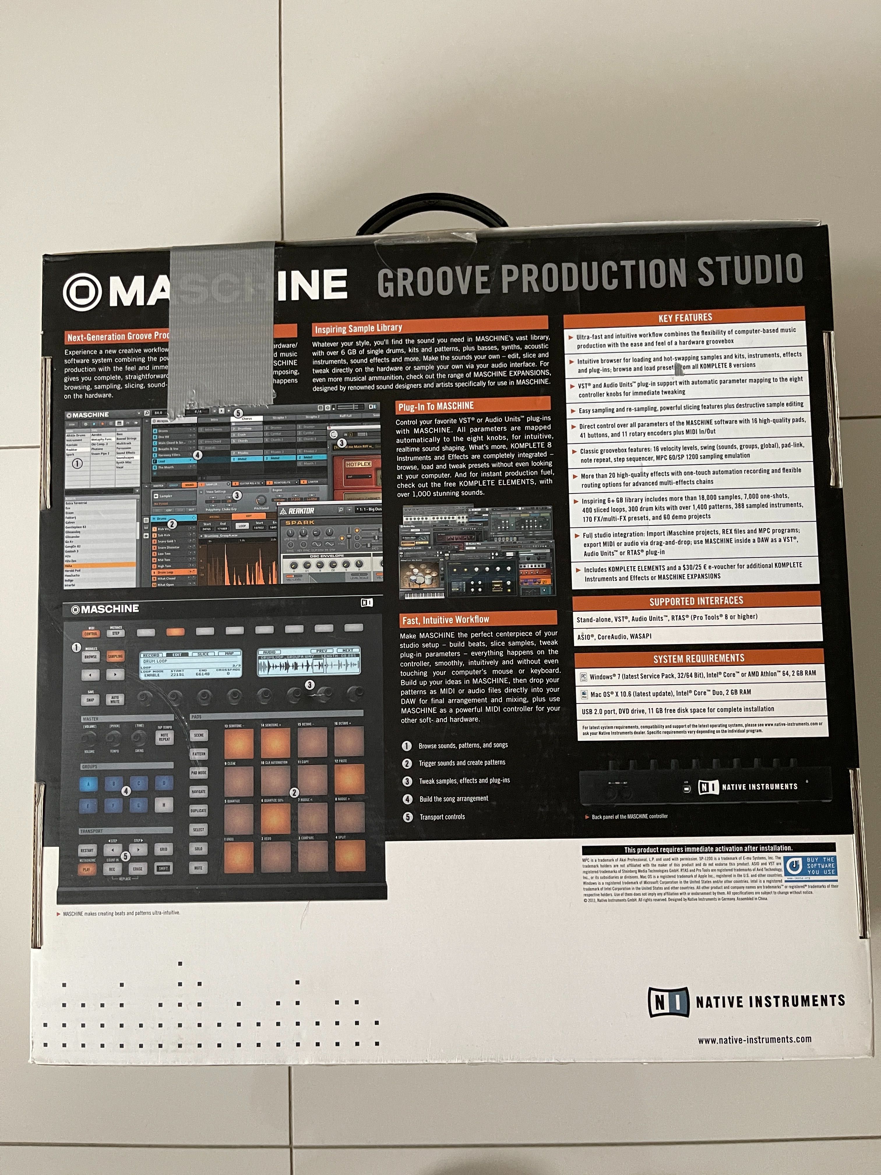 NATIVE INSTRUMENTS MASCHINE MK1 stacja do produkcji muzycznej JAK NOWA