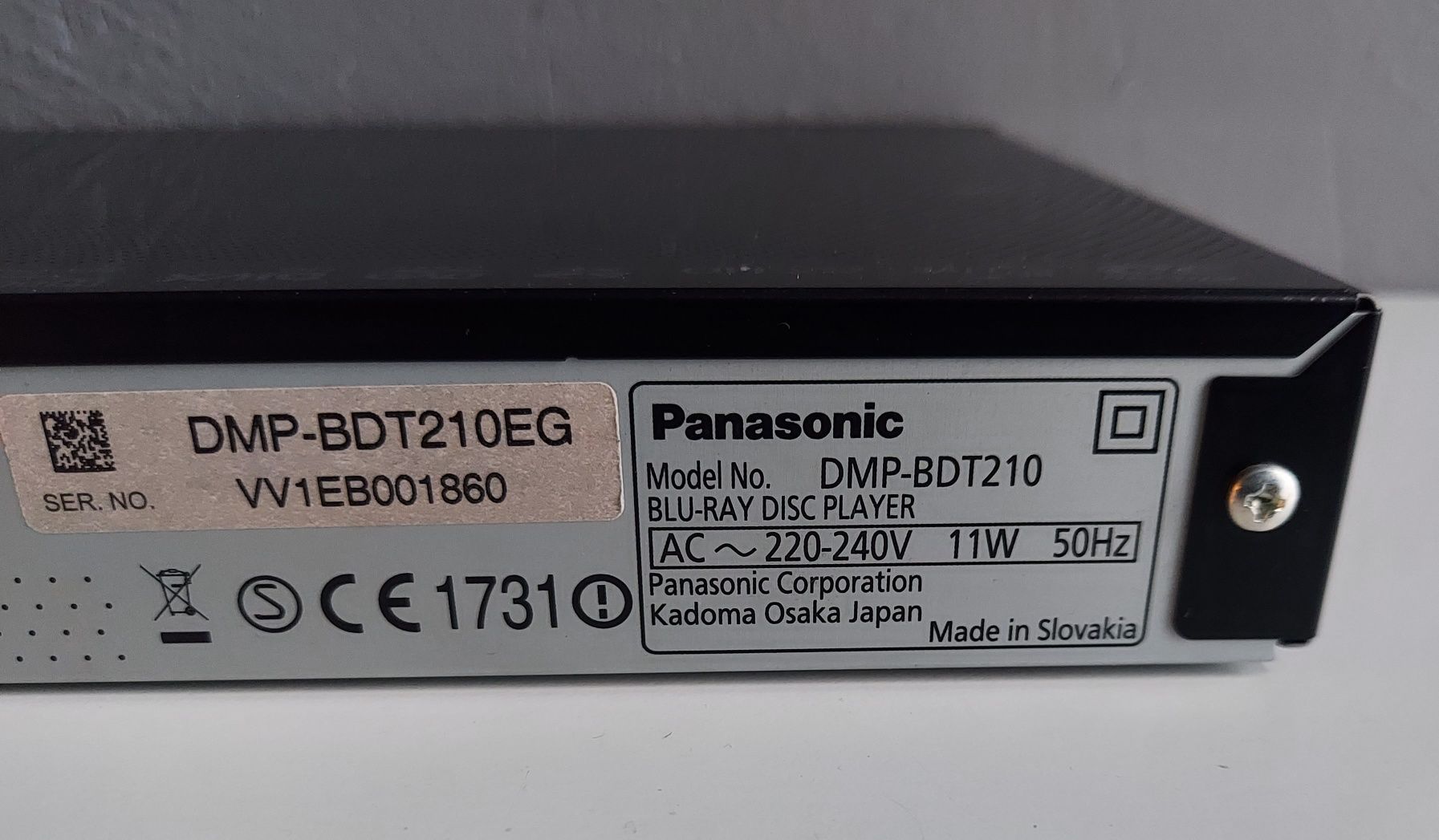 Panasonic DMP-BDT210 odtwarzacz Blu-ray 3D FULL HD