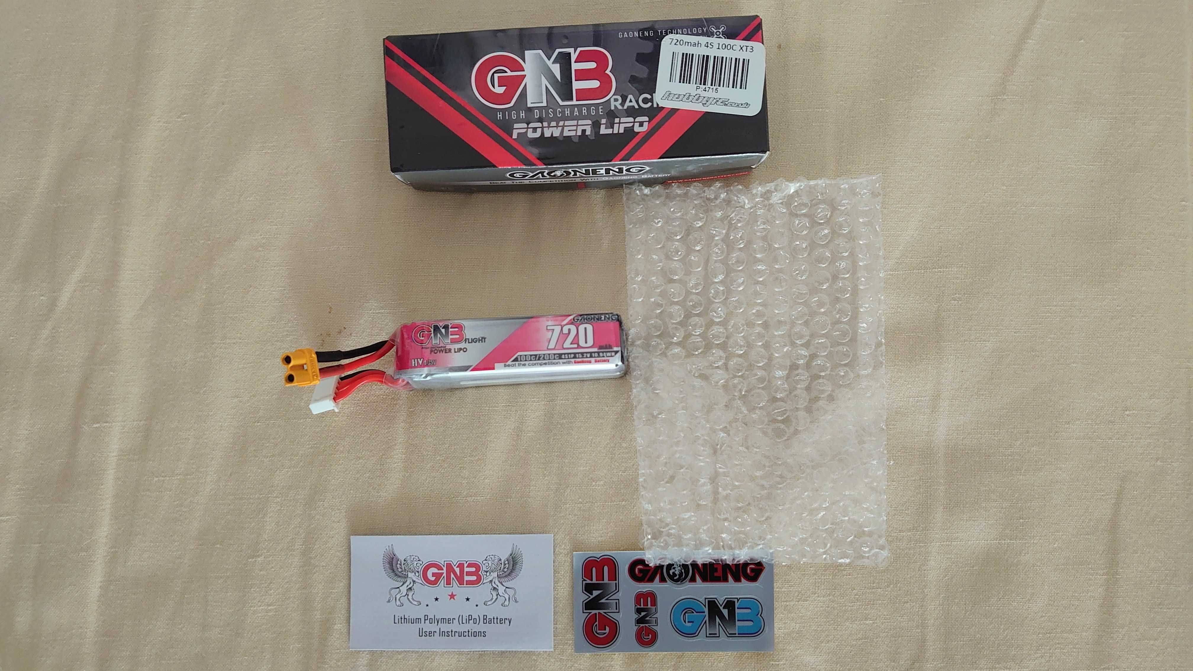 Baterias Lipo Gaoneng (GNB) 720mAh 4S HV (XT30)