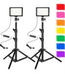 Lampka wideo LED 2 sztuki 123cm