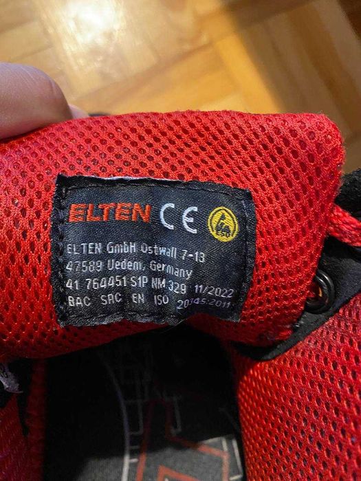 Buty robocze ELTEN LAKERS BLACK MID, rozmiar 41