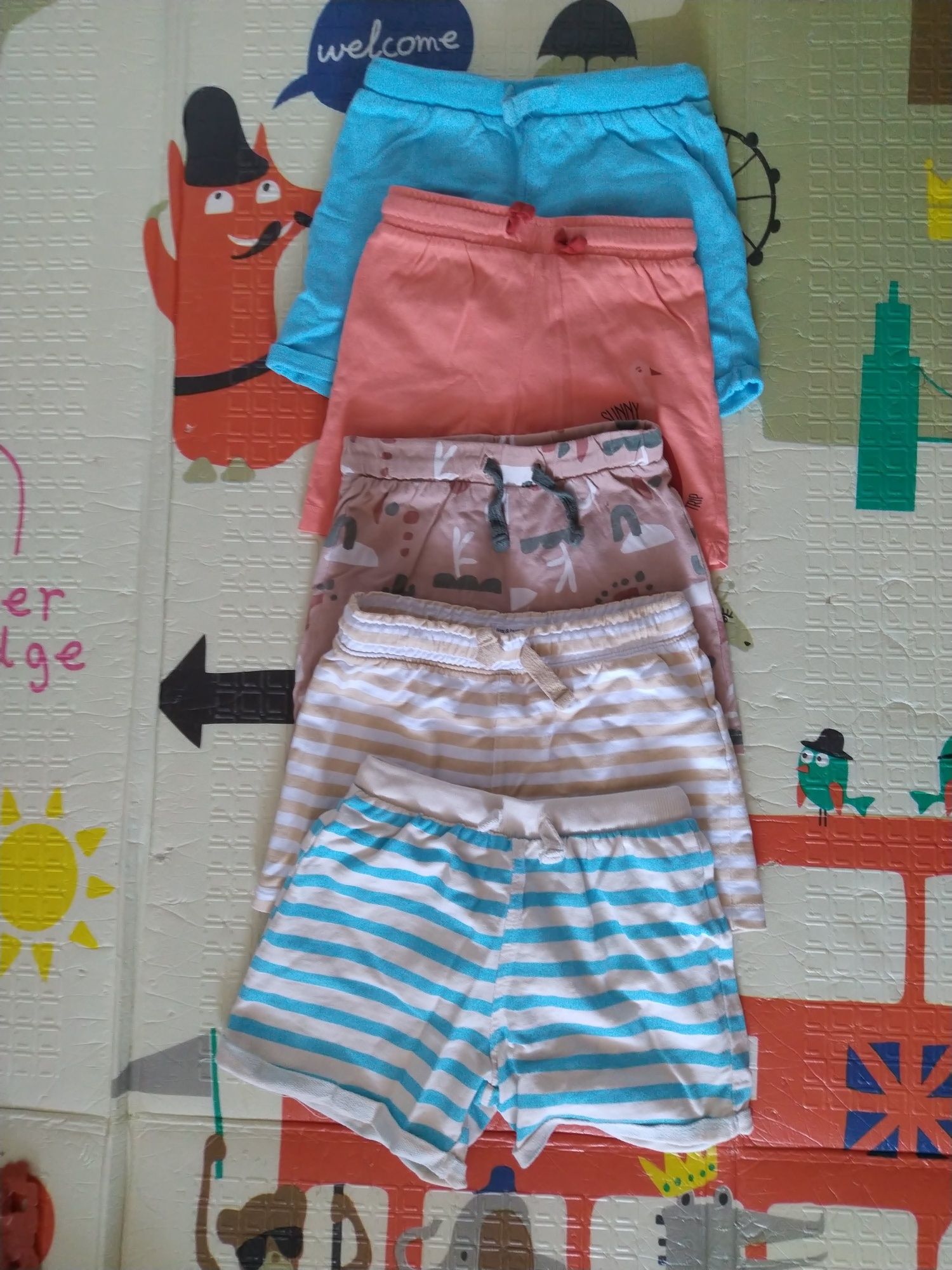 Spodenki. 5 szt. Rozmiar 92. Stan bardzo dobry. Sinsay i SoCute.