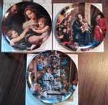 Pratos Comemorativos Vista Alegre Feliz Natal 1986, 1988 e 1990