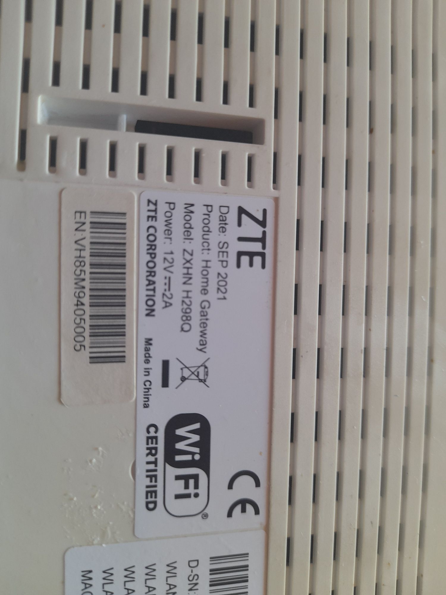 Router WiFi 4g/5g zte h298q