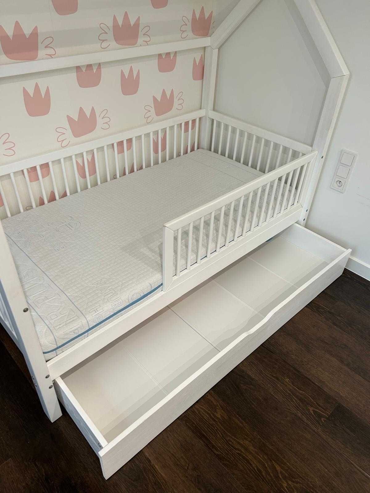 Łóżeczko Luletto, rozmiar 80 x 160 Materac Hevea gratis.