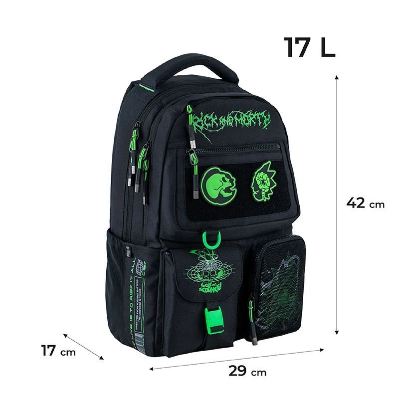 Рюкзак Kite Education teens Rick and Morty RM24-2587M