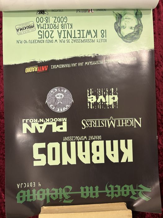 Plakat kabanos polski rock night mistress nocny kochanek