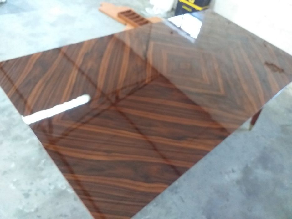 Mesa Jantar Fixa Pau Ferro Alto Brilho